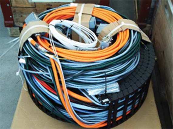 Pre-harnessed cable carriers